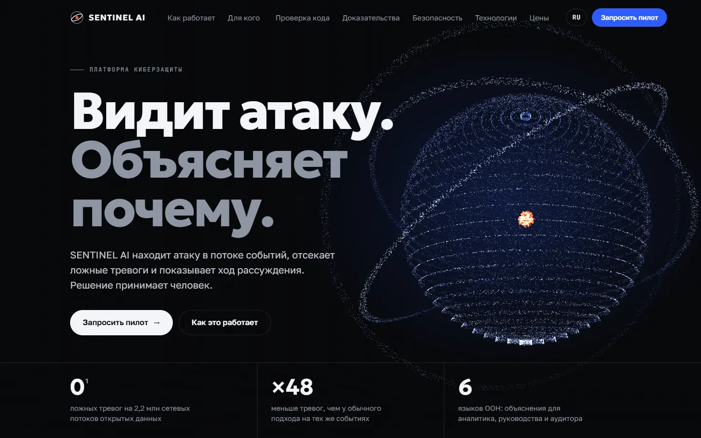 SENTINEL AI — ИИ-кибербезопасность для госсектора
